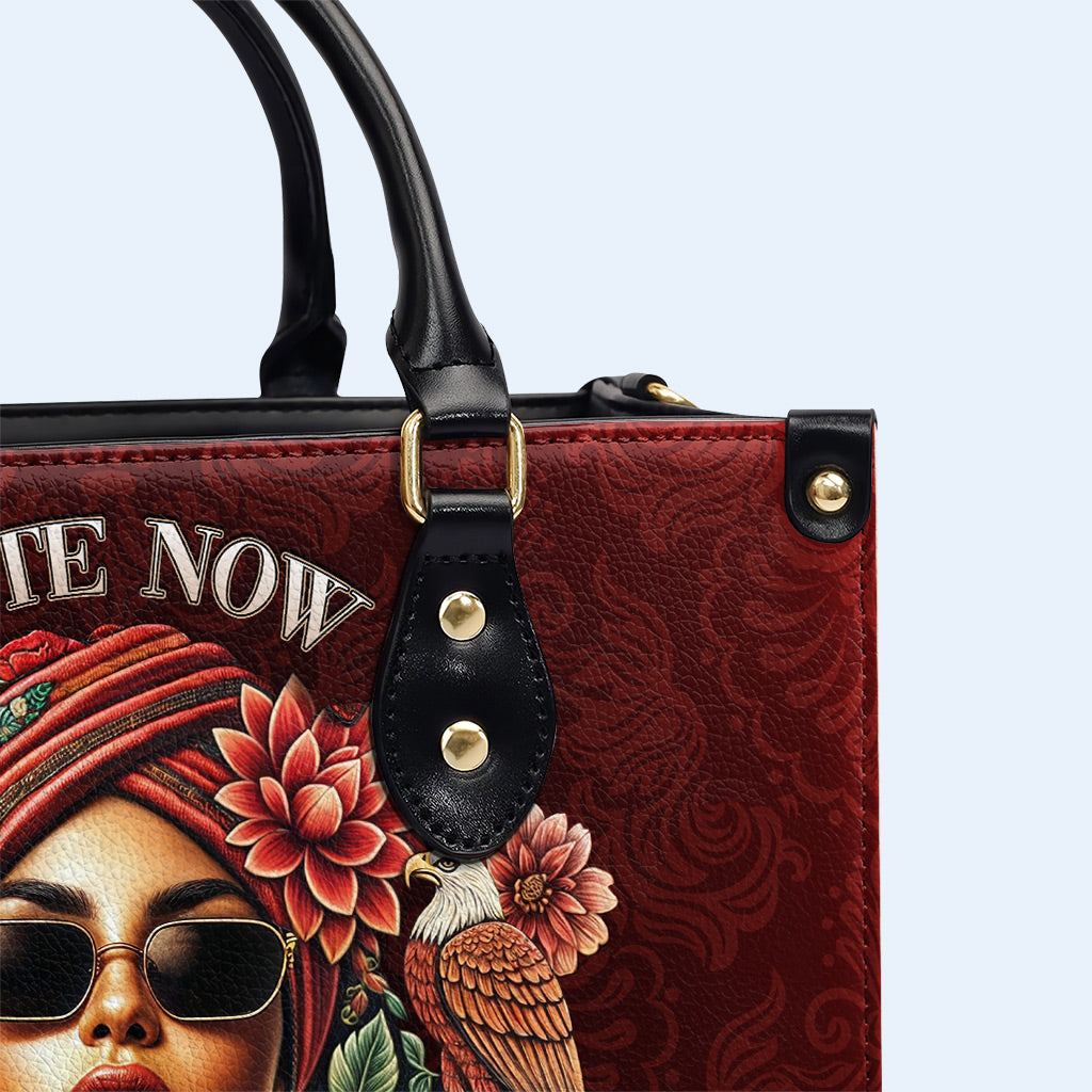 Mignon maintenant... Jusqu'à ce que mon mexicain sorte - Sac à main en cuir personnalisé - ME058_HB