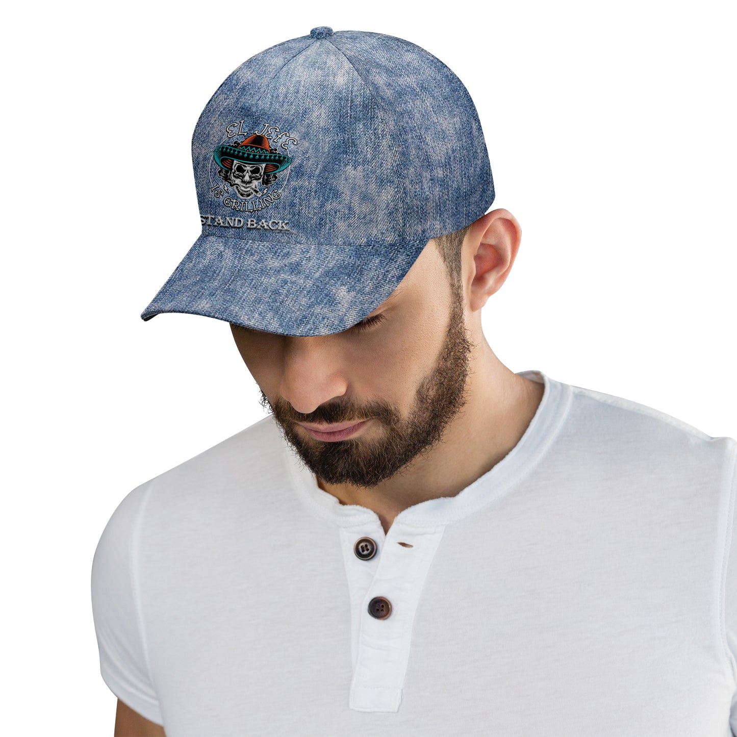 EL JEFE - Casquette de baseball personnalisée, imprimé intégral - HS057_BAC