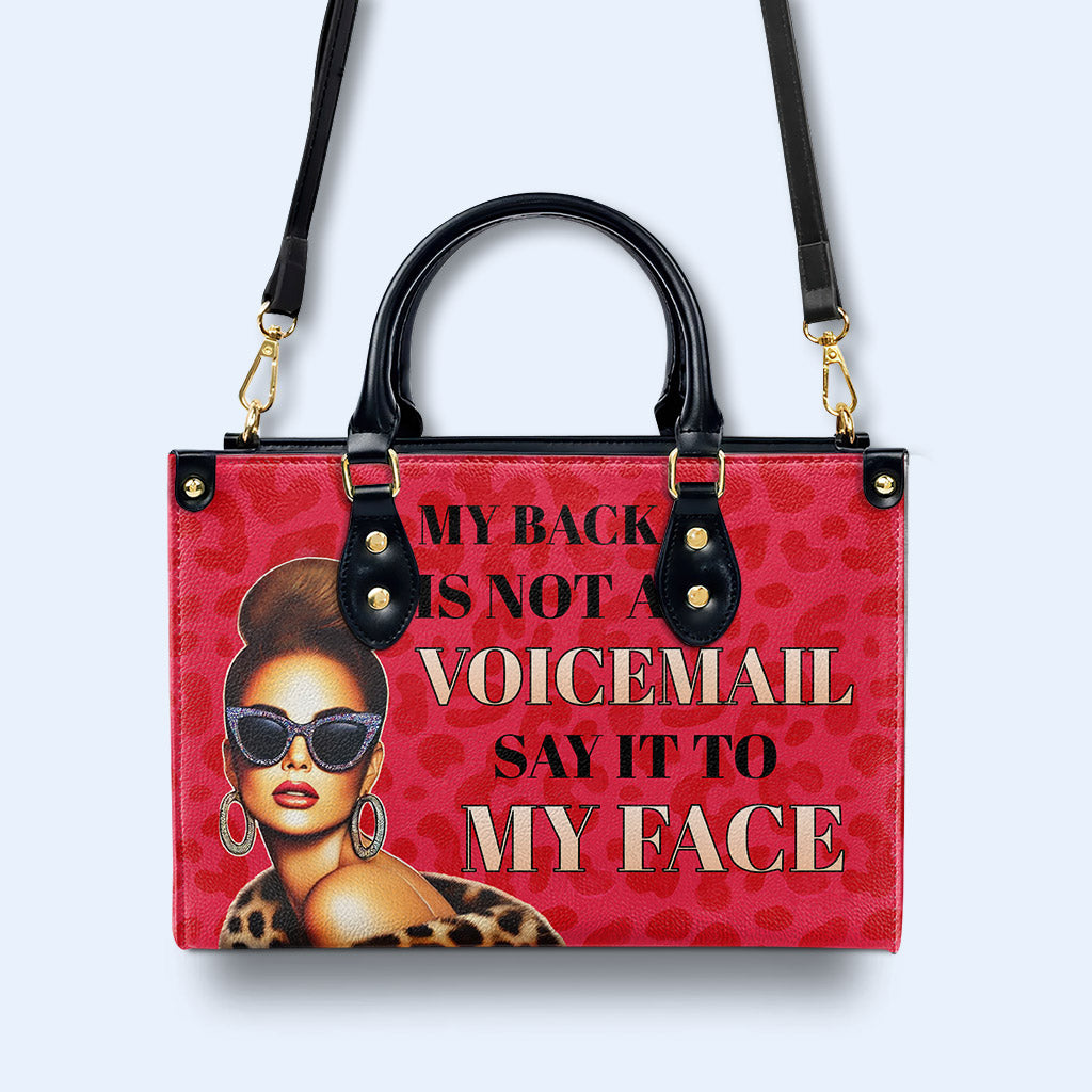Dites-le-moi en face - Sac à main en cuir personnalisé - DG088_HB
