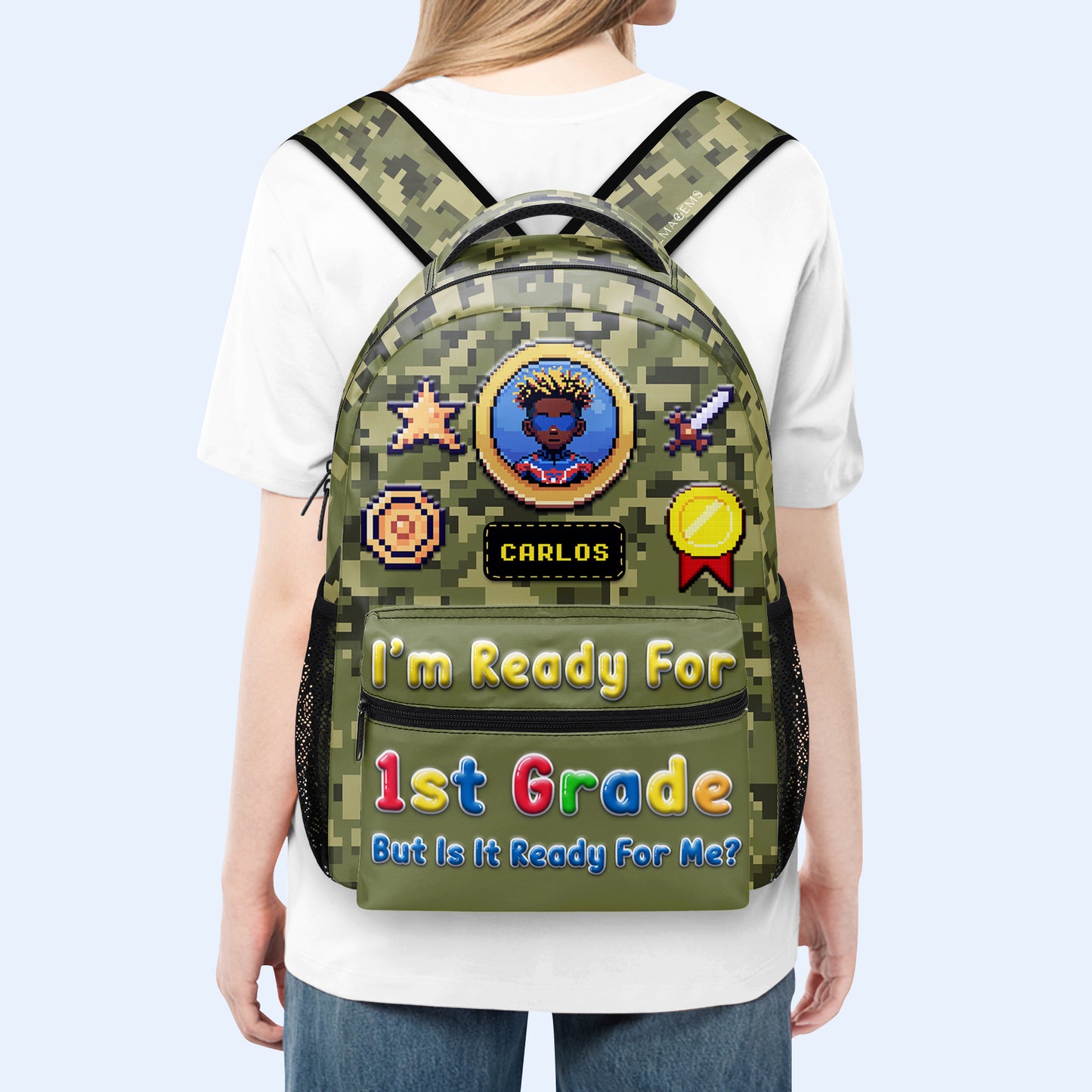 Je suis prêt pour… mais est-ce prêt pour moi ? - Sac à dos personnalisé - KID009_CB