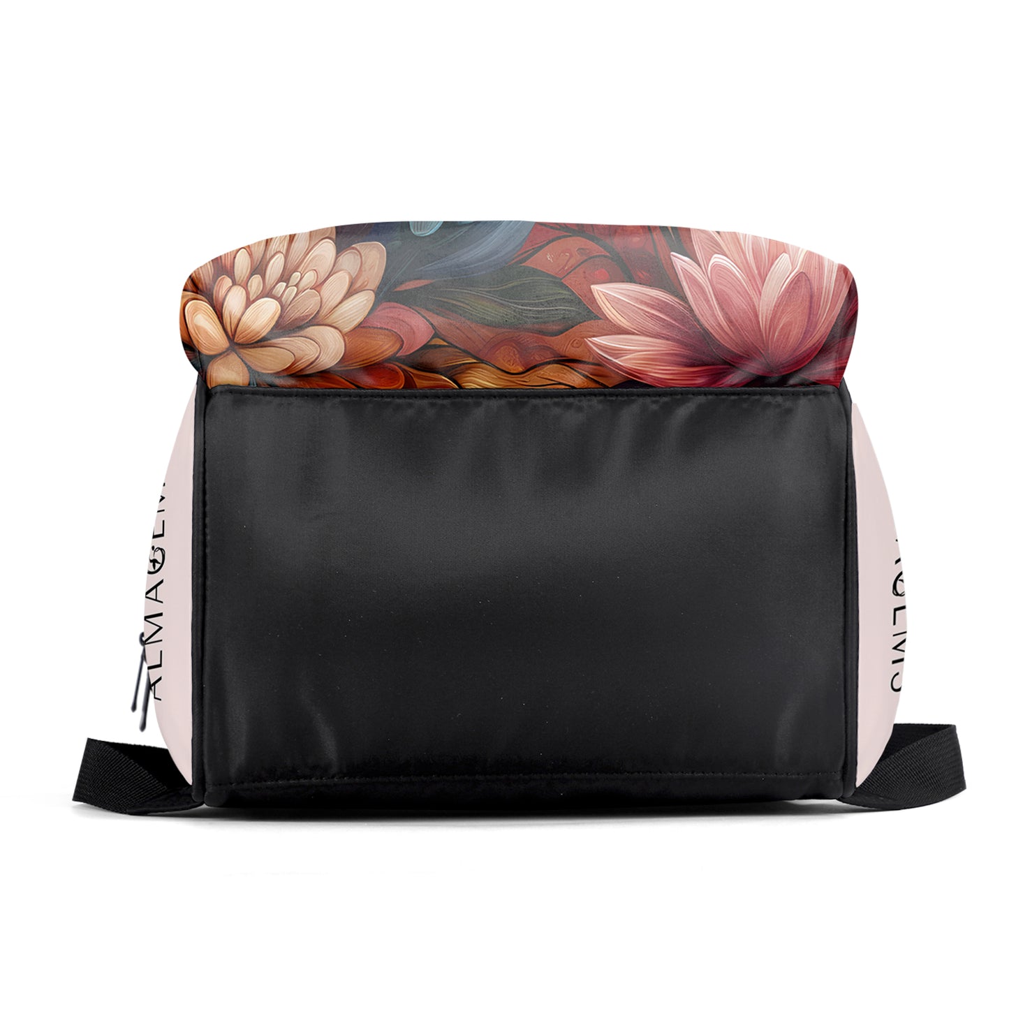 Mochila de viaje personalizada con diseño de pico de pato de Queen Flowers - DG004_DKB
