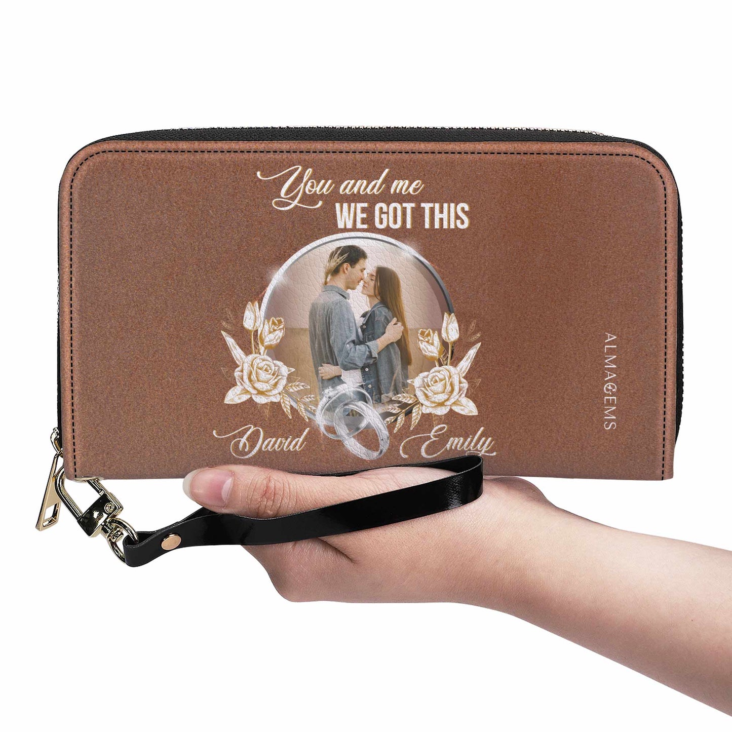 Toi et moi. On a ça ! - Portefeuille en cuir pour femme - CP009_WW