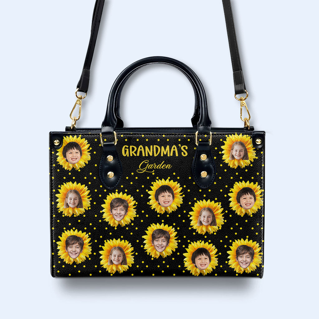 Petits Tournesols - Sac à main en cuir personnalisé - FM038_HB