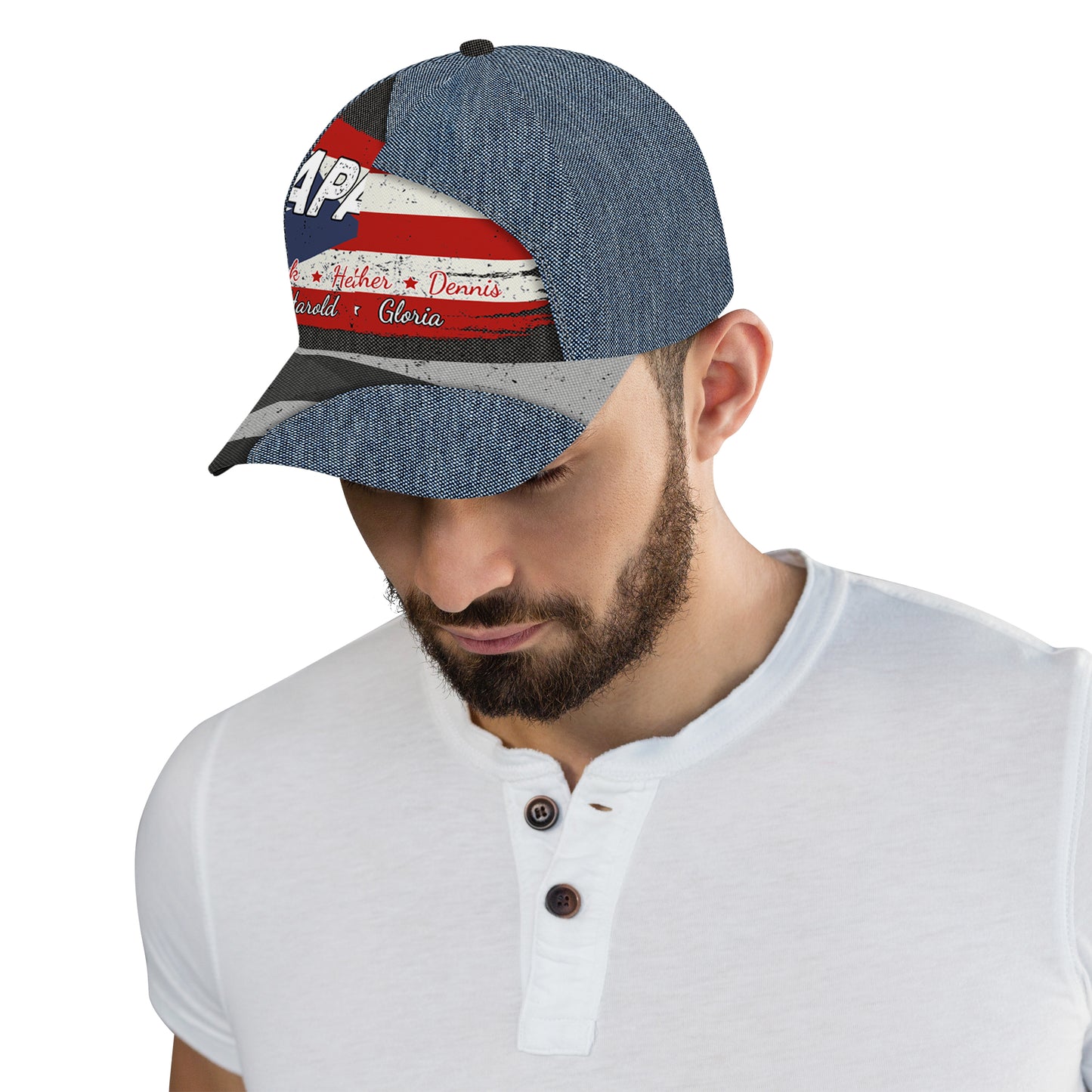 Fier d'être Boricua - Casquette de baseball personnalisée, imprimé intégral - LA036_BAC