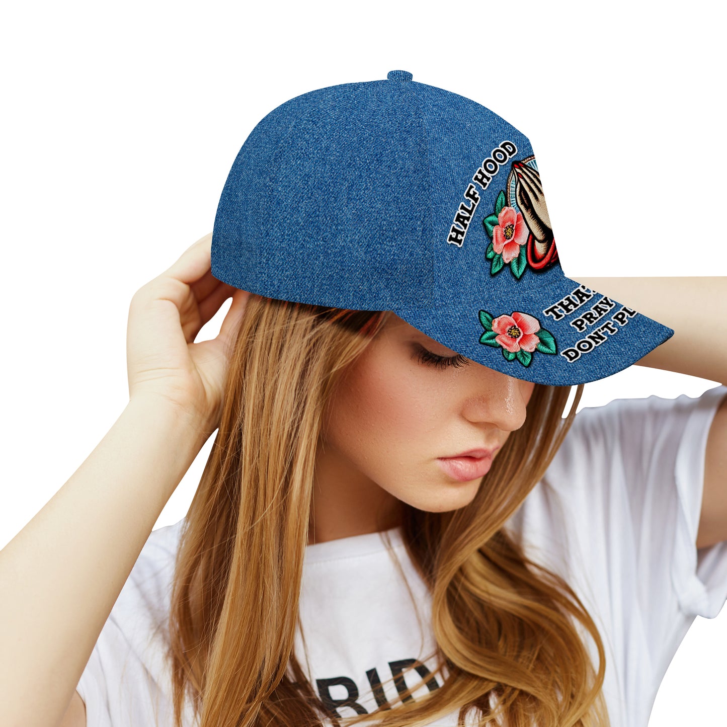 Casquette de baseball personnalisée, demi-capuche, demi-sainte - DG012_BAC