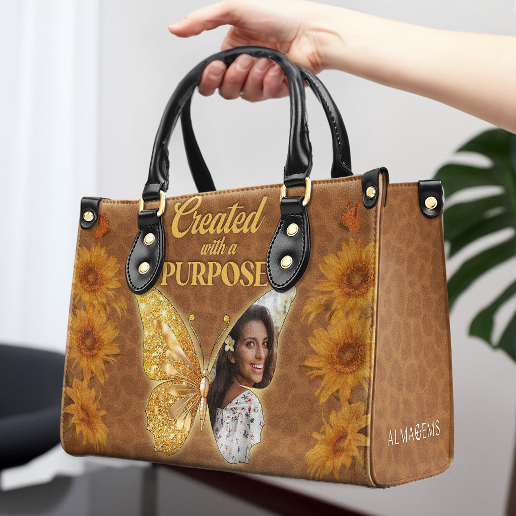 Sac à main en cuir personnalisé, créé avec un objectif précis - DG067_HB