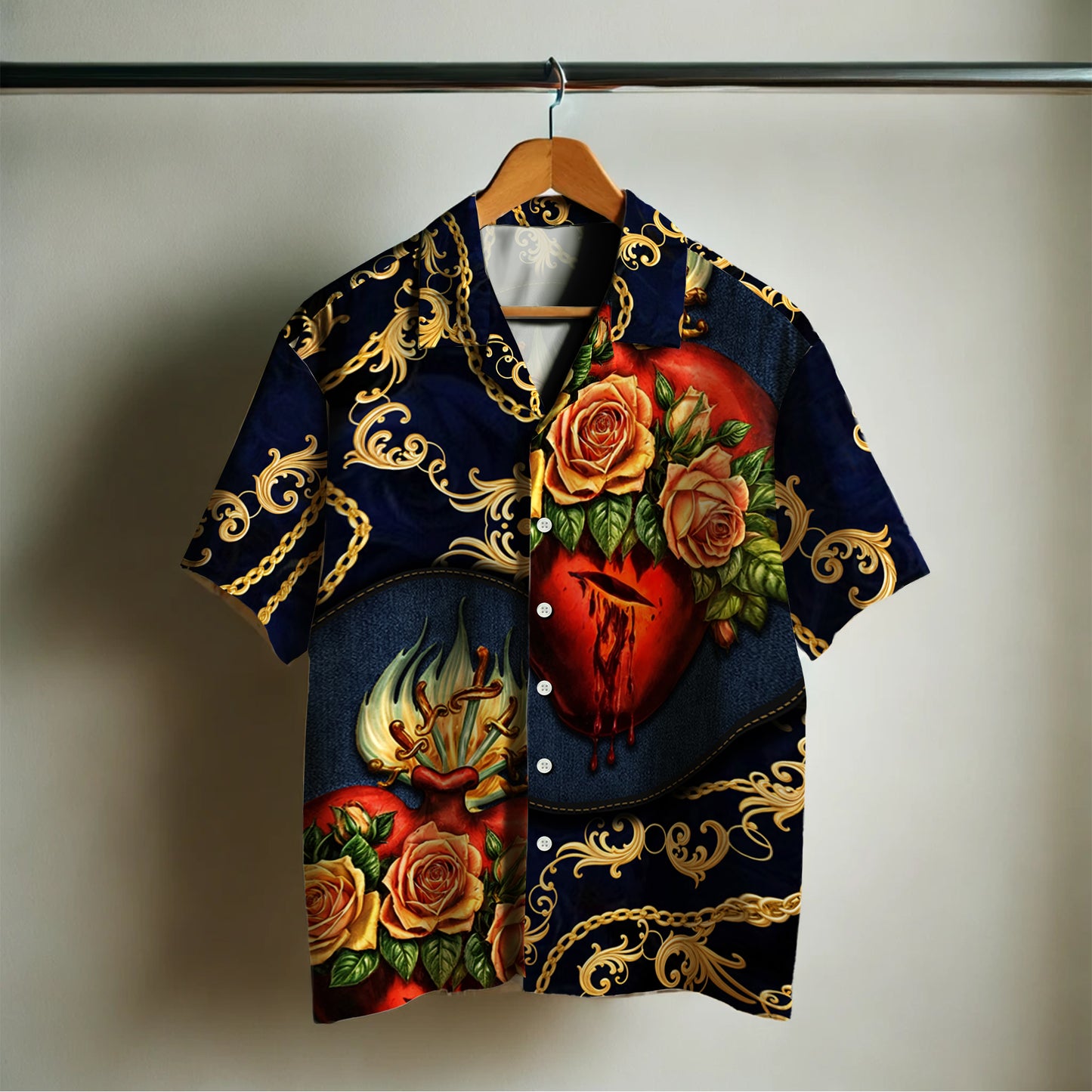 The Sacred Heart - Personalized Custom Unisex Hawaiian Shirt - HW_MX50