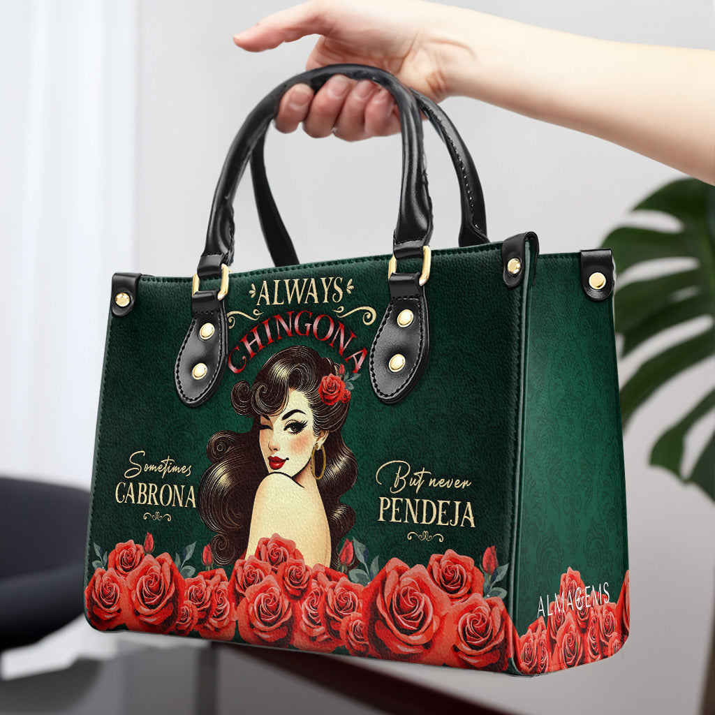 Always CHINGONA - Sac à main en cuir personnalisé - ME067_HB