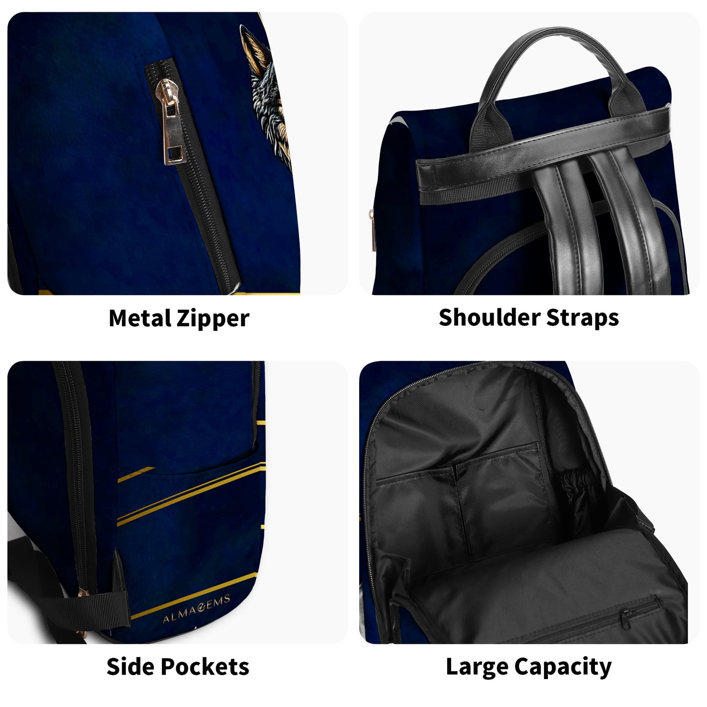 Don't Be Average - Personalized Custom Leather BackPack - BP_K04