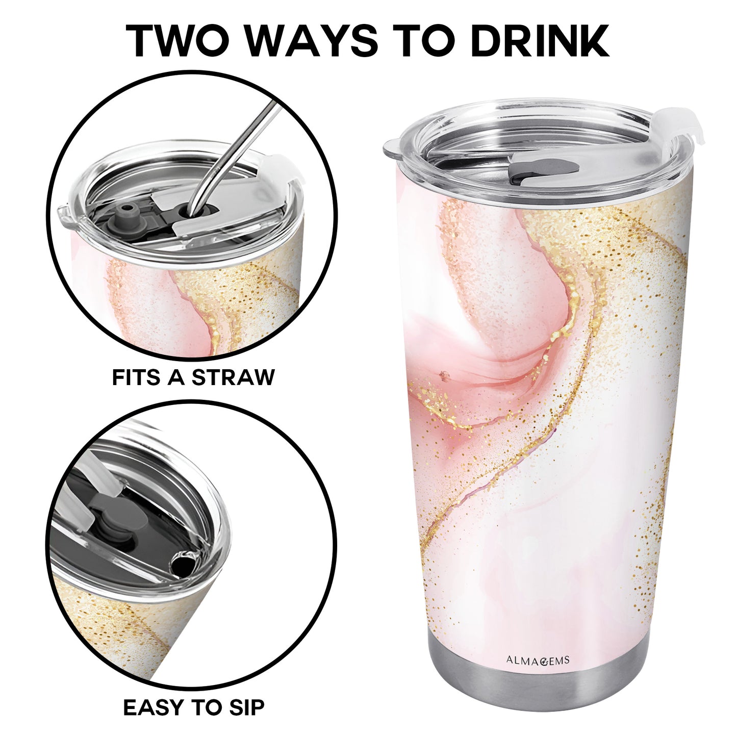 Essential - Stainless Steel Tumbler 20oz 30oz - A001_TB