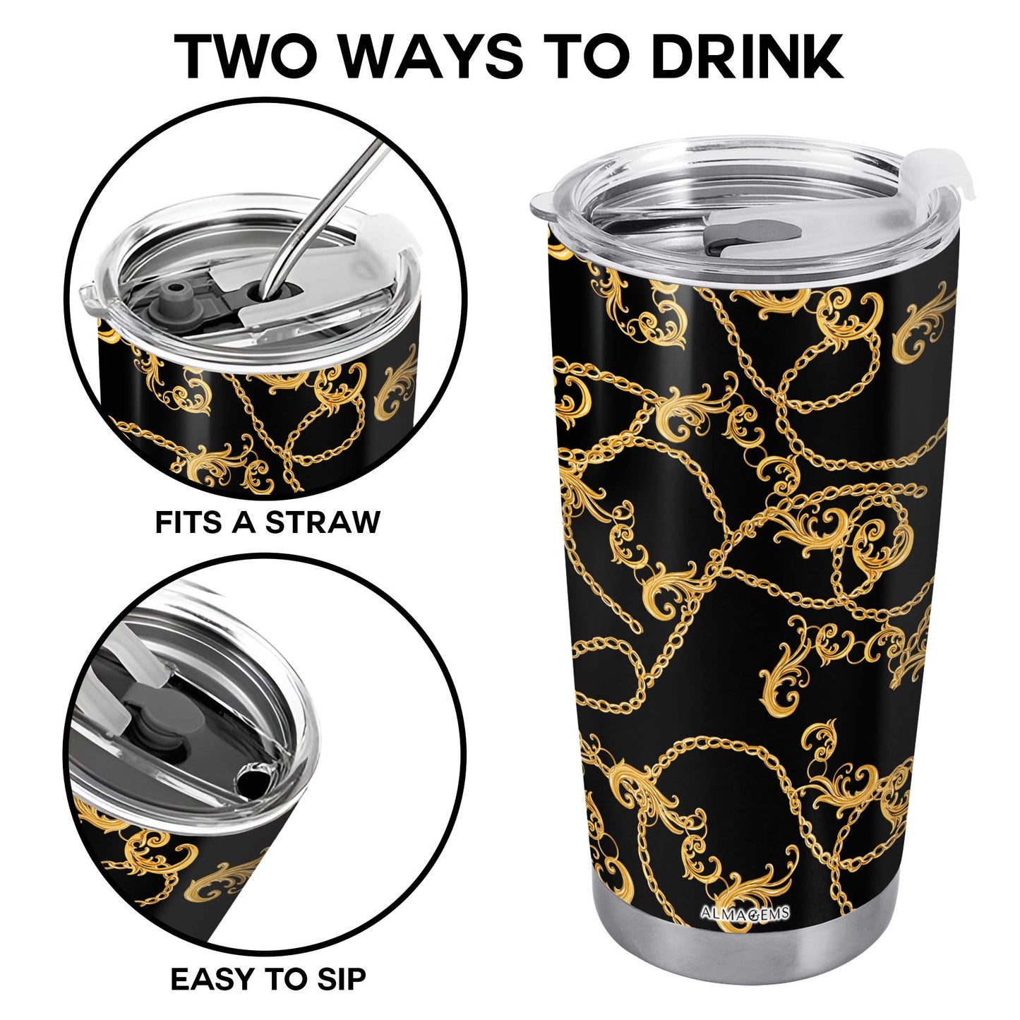 Essential - Stainless Steel Tumbler 20oz 30oz - A002_TB