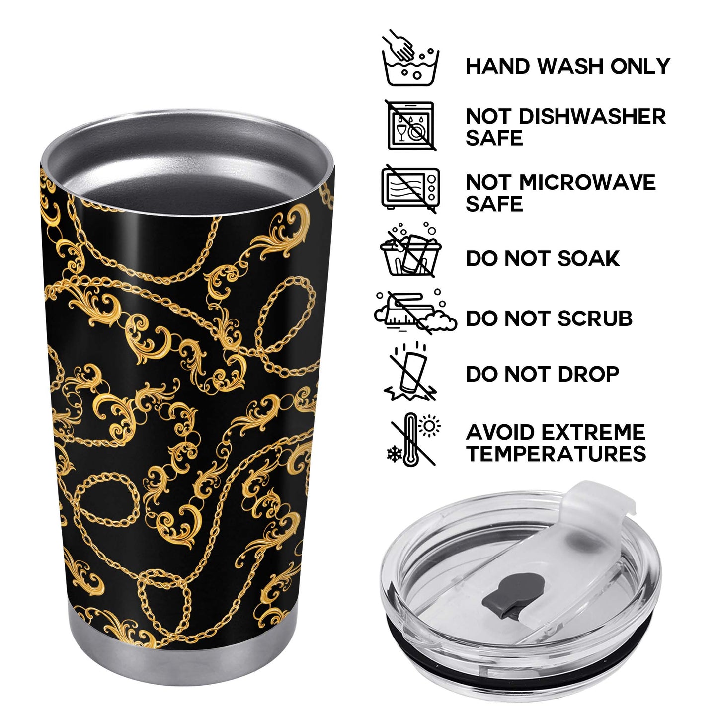 Essential - Stainless Steel Tumbler 20oz 30oz - A002_TB