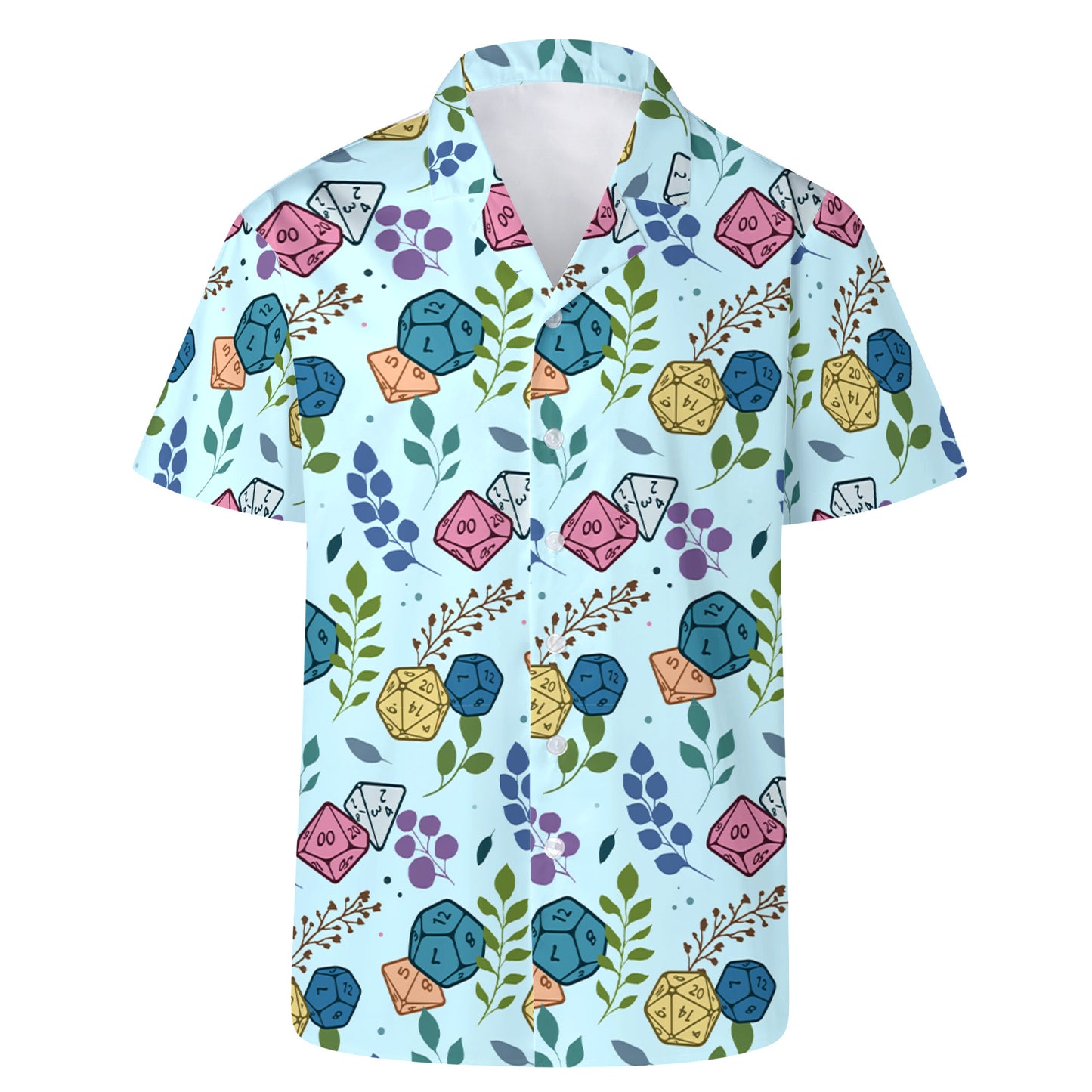 Dés colorés – Chemise hawaïenne unisexe personnalisée – A003_HW