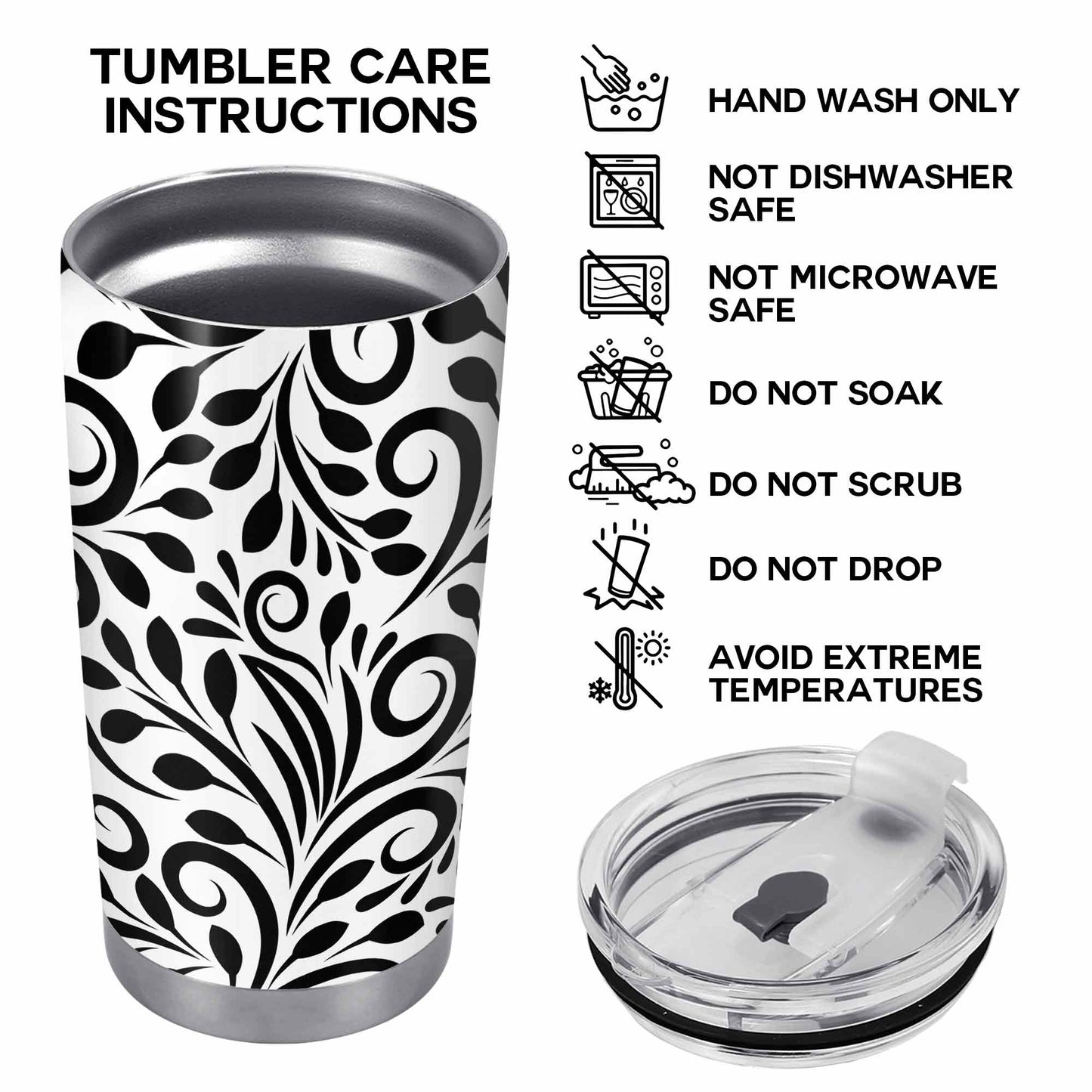 Essential - Gobelet en acier inoxydable 20 oz 30 oz - AA004_TB