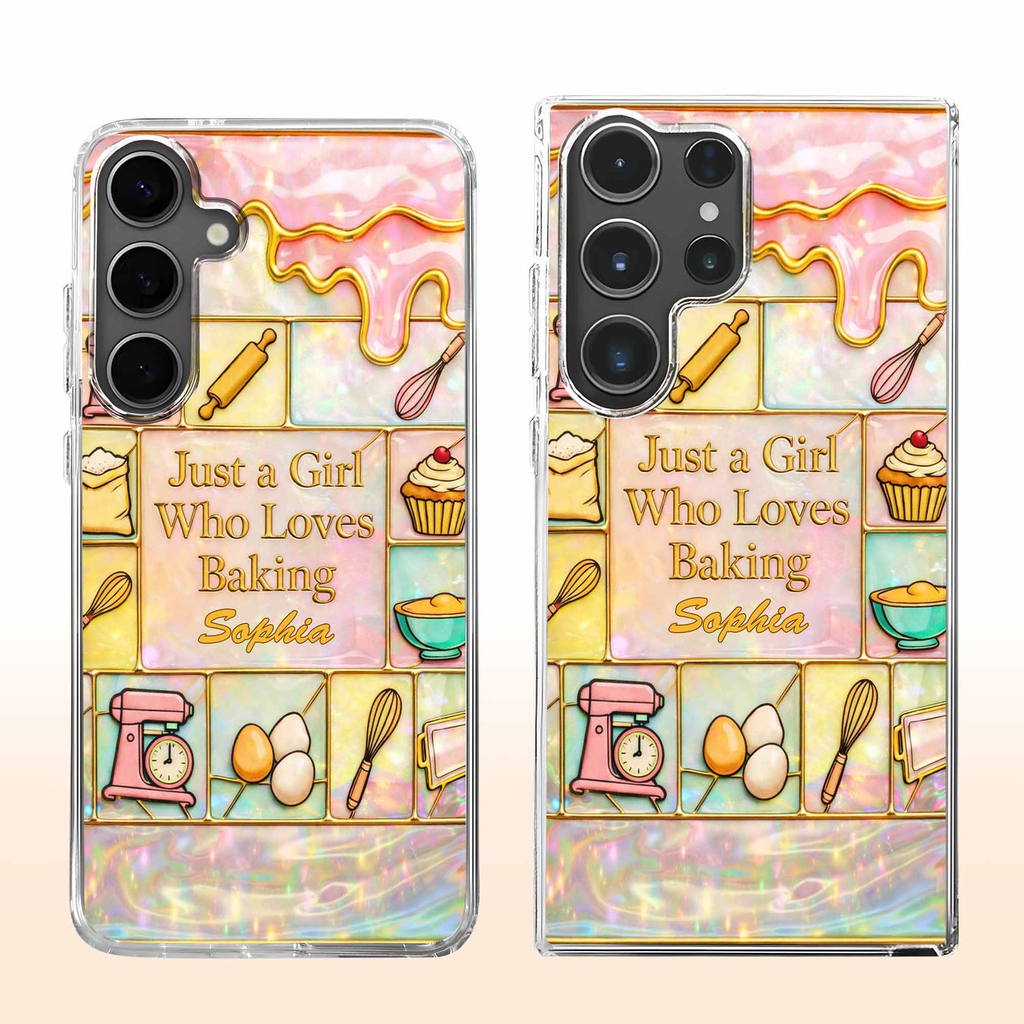 Just A Girl Who Loves Baking With Mixer And Whisk