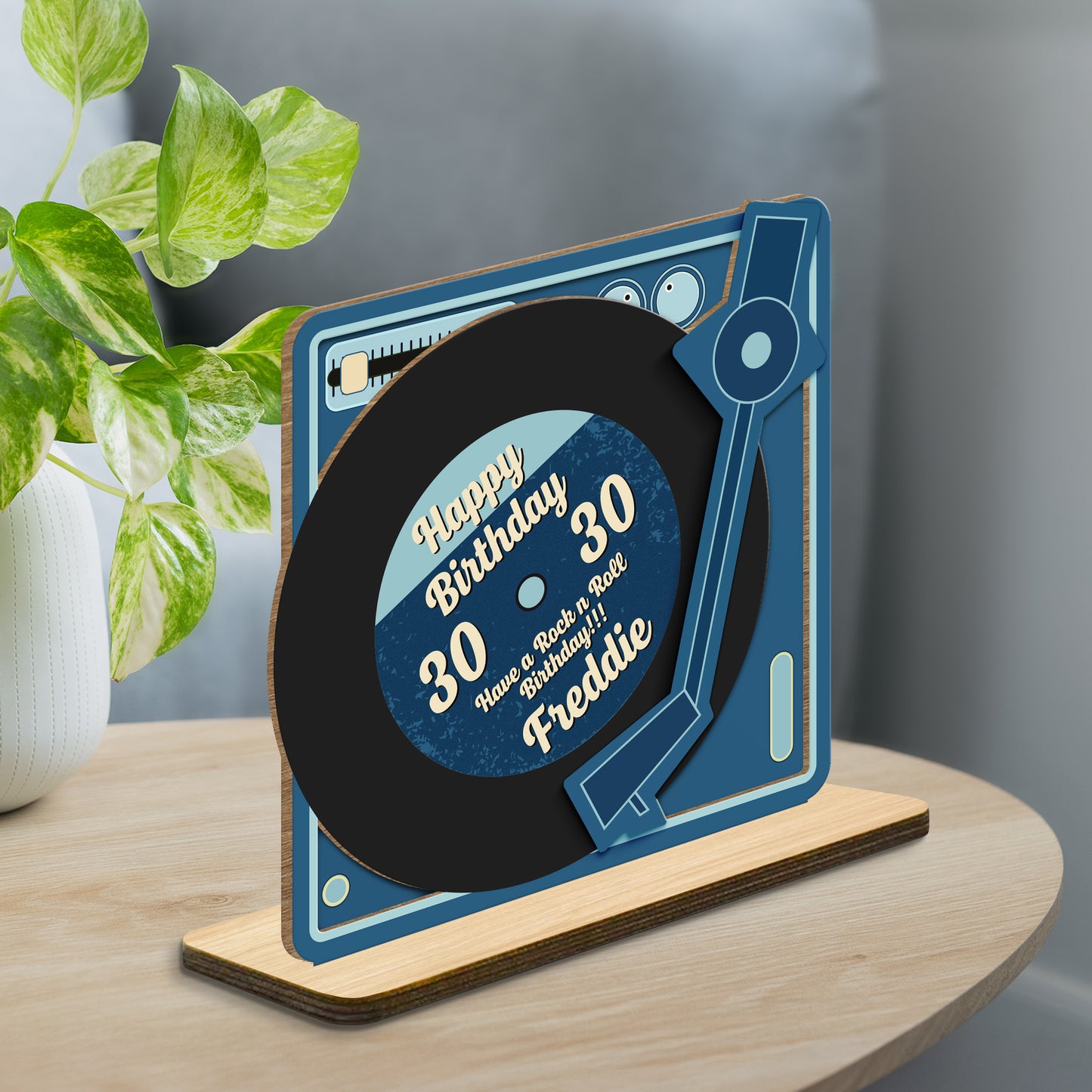 Happy Birthday, Have A Rock N' Roll Birthday, Record Player Design