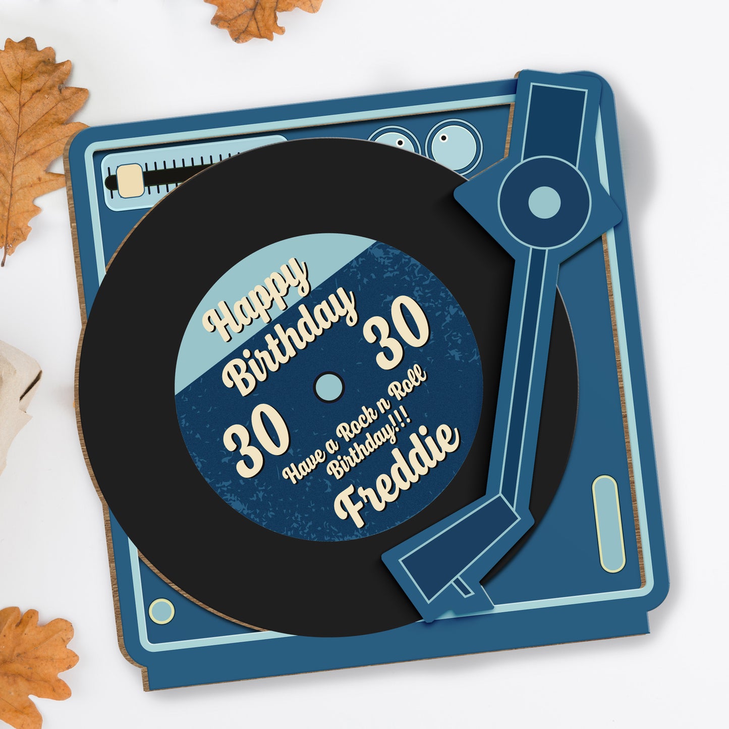 Happy Birthday, Have A Rock N' Roll Birthday, Record Player Design