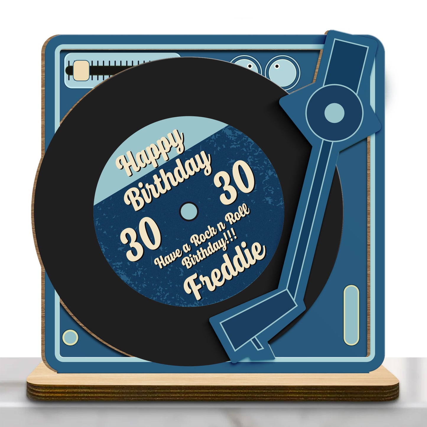 Happy Birthday, Have A Rock N' Roll Birthday, Record Player Design