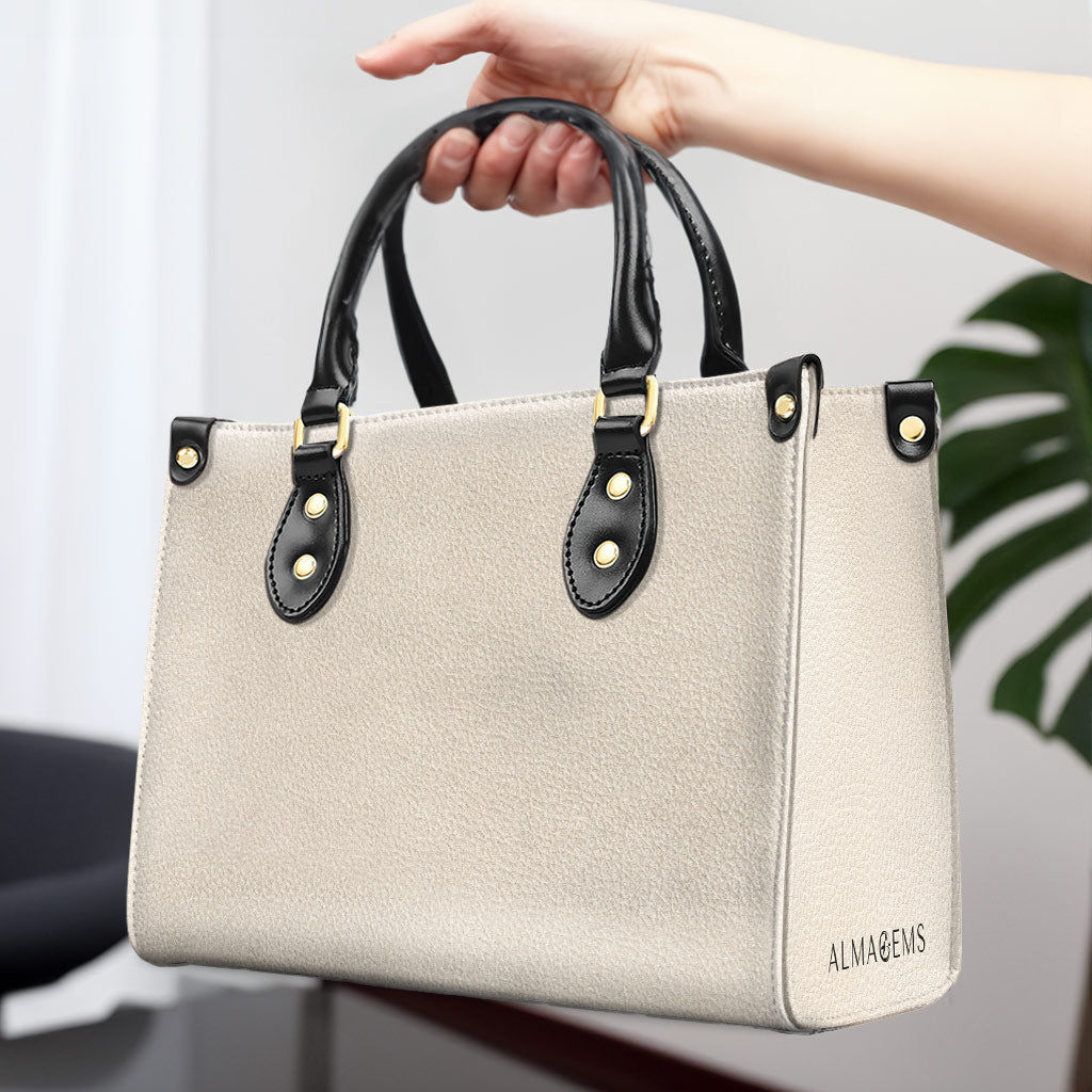 Essentiel - Sac à main en cuir - SUR MESURE - BEIGE