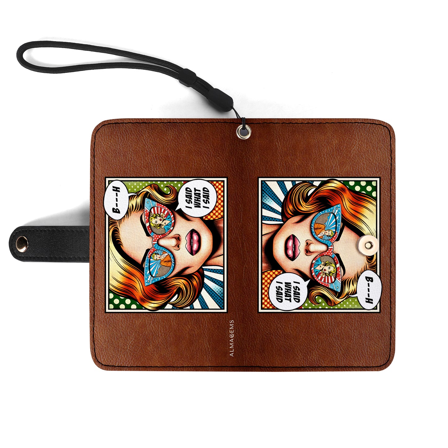 I Said What I Said - Personalized Custom Phone Leather Wallet - BIS01PW