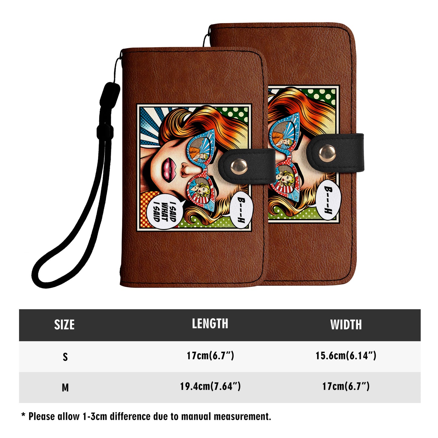 I Said What I Said - Personalized Custom Phone Leather Wallet - BIS01PW