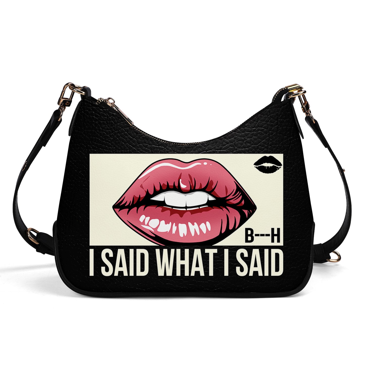 J'ai dit ce que j'ai dit - Sac à main bandoulière personnalisé avec chaîne - BIS02CH