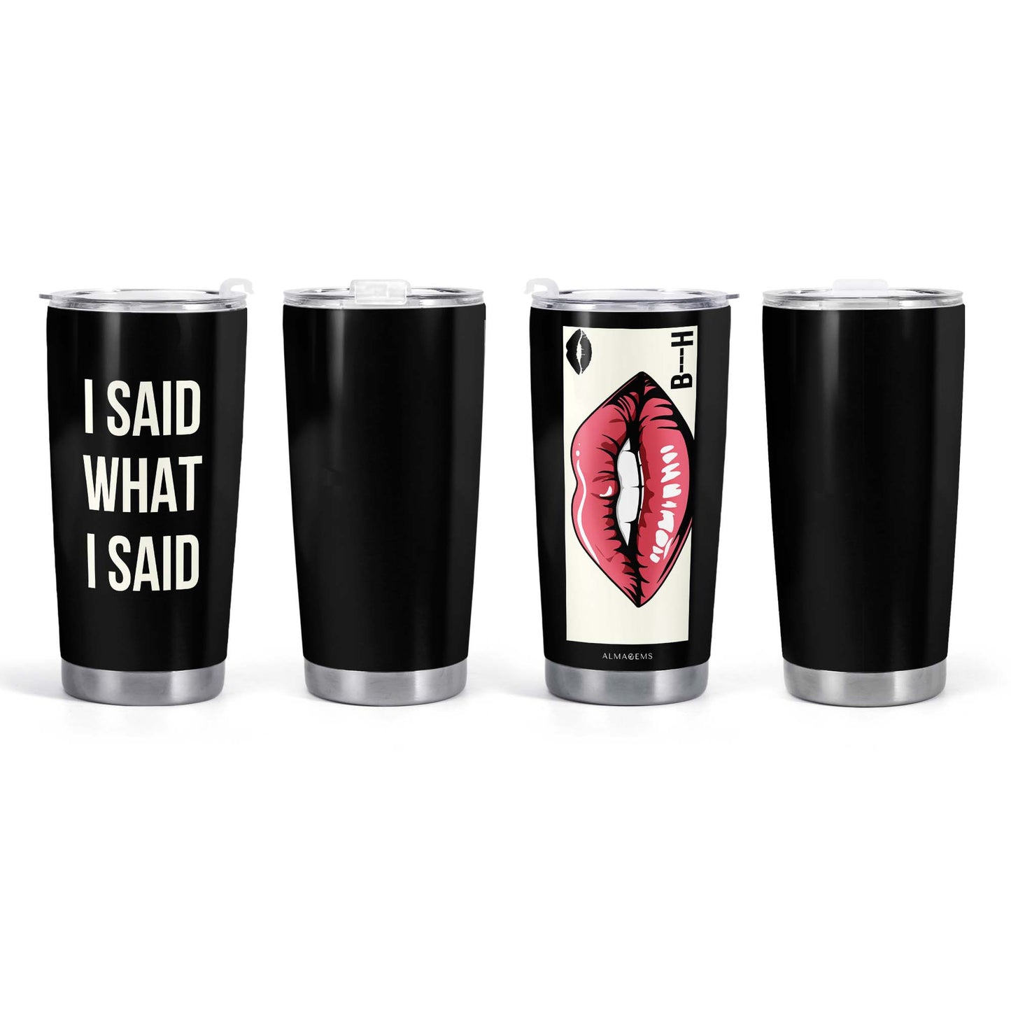 DIJE LO QUE DIJE - Vaso de acero inoxidable personalizado de 20 oz y 30 oz - BIS02TB