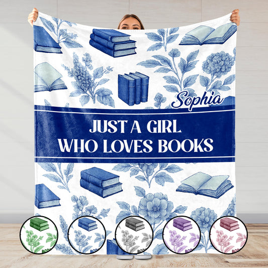 Just A Girl Who Loves Books And Flowers