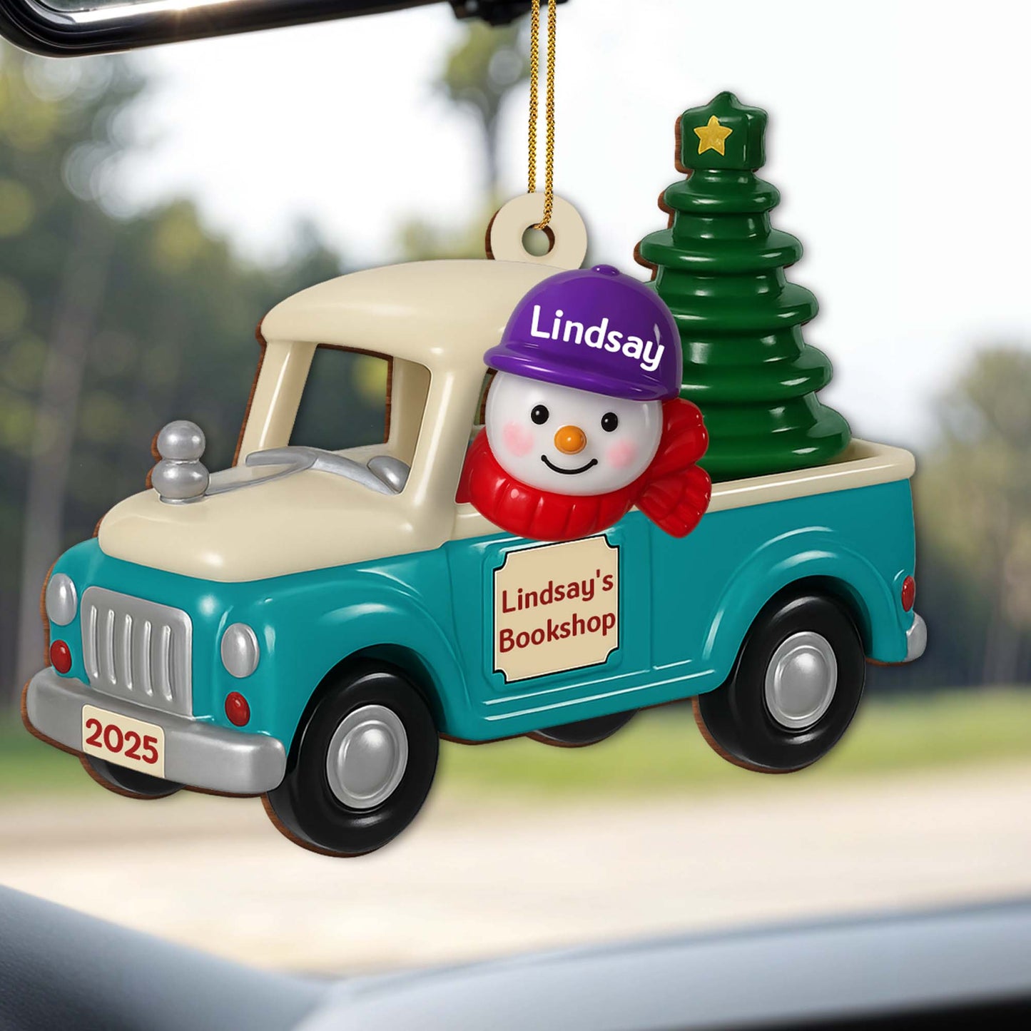 Celebrate The Magic Of Books And Joy Of The Season - Personalized Custom Wood Ornament, Custom Shaped - BLV004_WDO