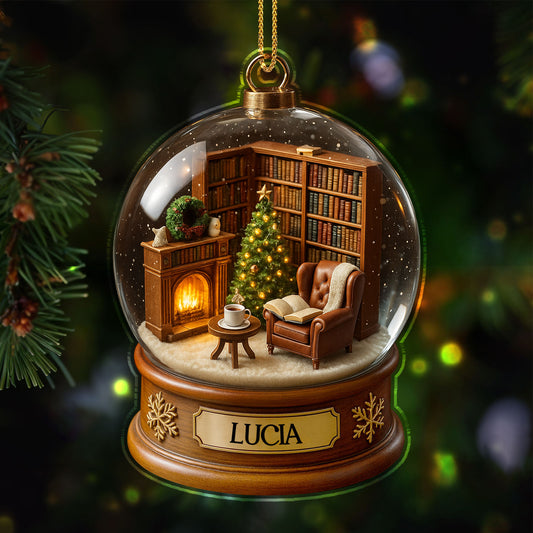 Create A Cozy Library Scene With Chair And Fireplace