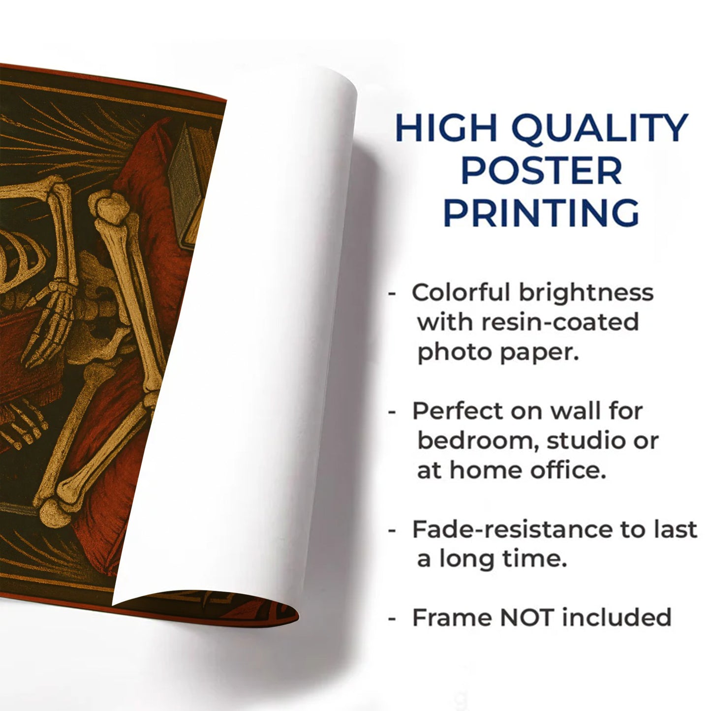 The Reader Skeleton With Books And Candles