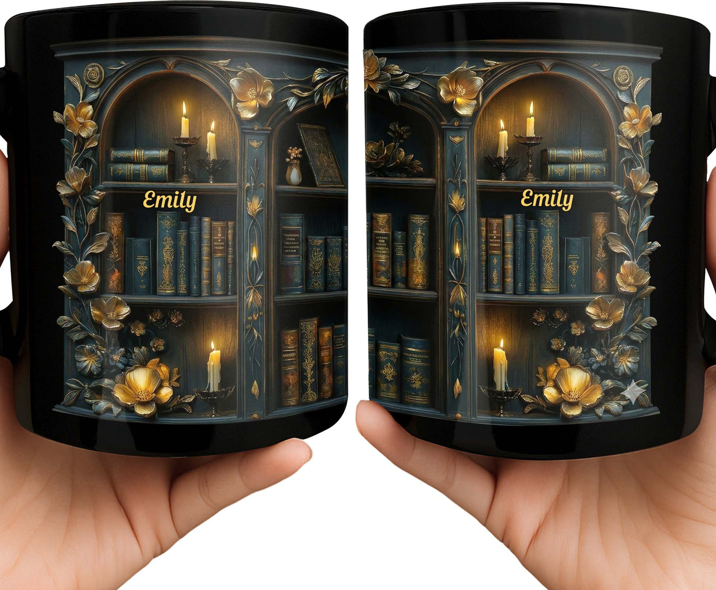 Enjoy Cozy Moments With Floral and Candle Bookshelf Design