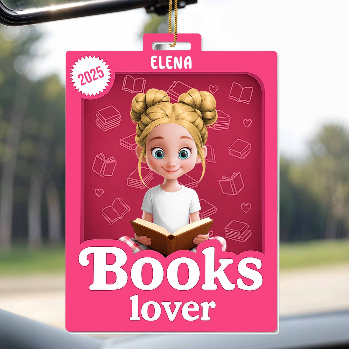 Books Lover Featuring a Young Girl and Book