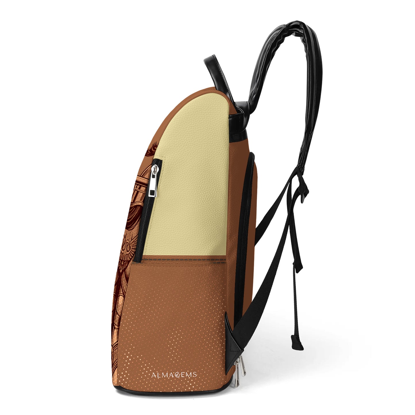 Et elle a soulevé lourdement pour toujours - Sac à dos en cuir personnalisé - BP_FN02