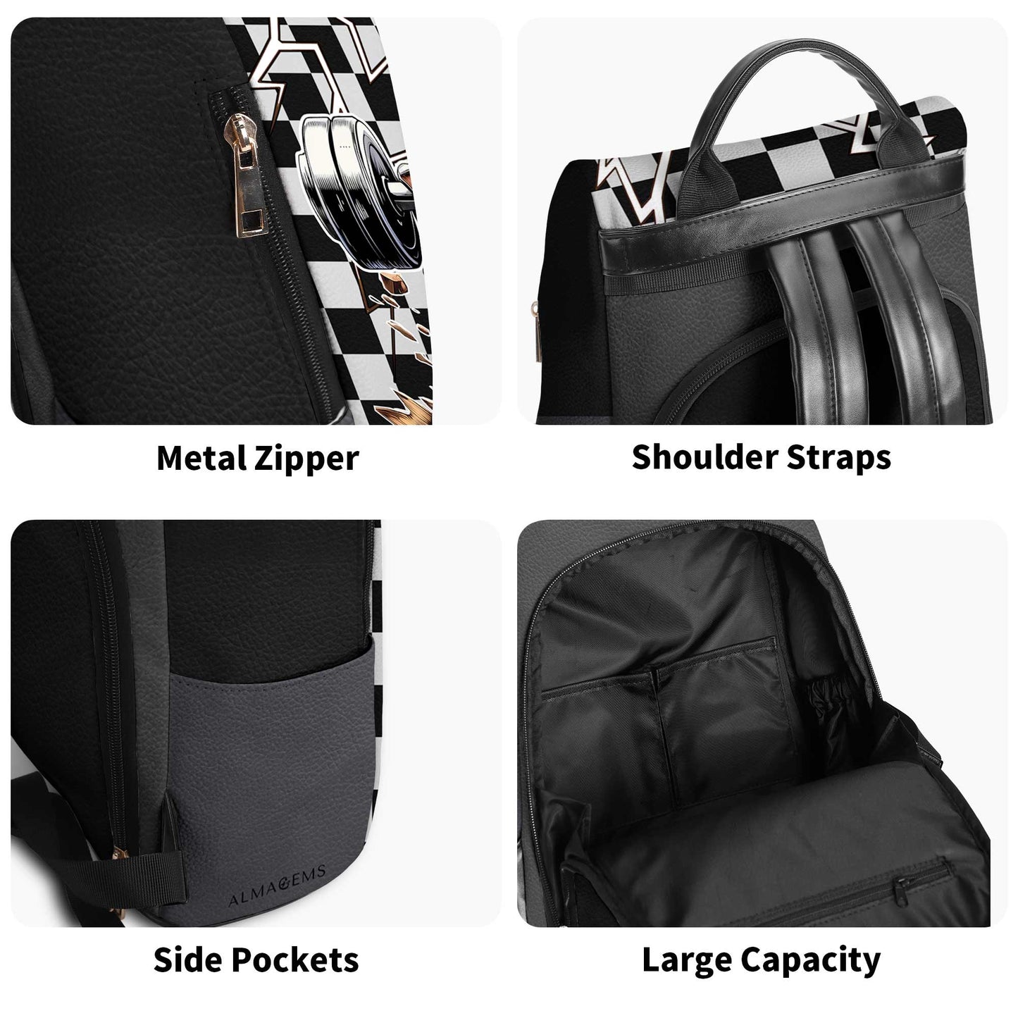 And HE Lifted Heavily Ever After - Personalized Custom Leather BackPack - BP_FN04