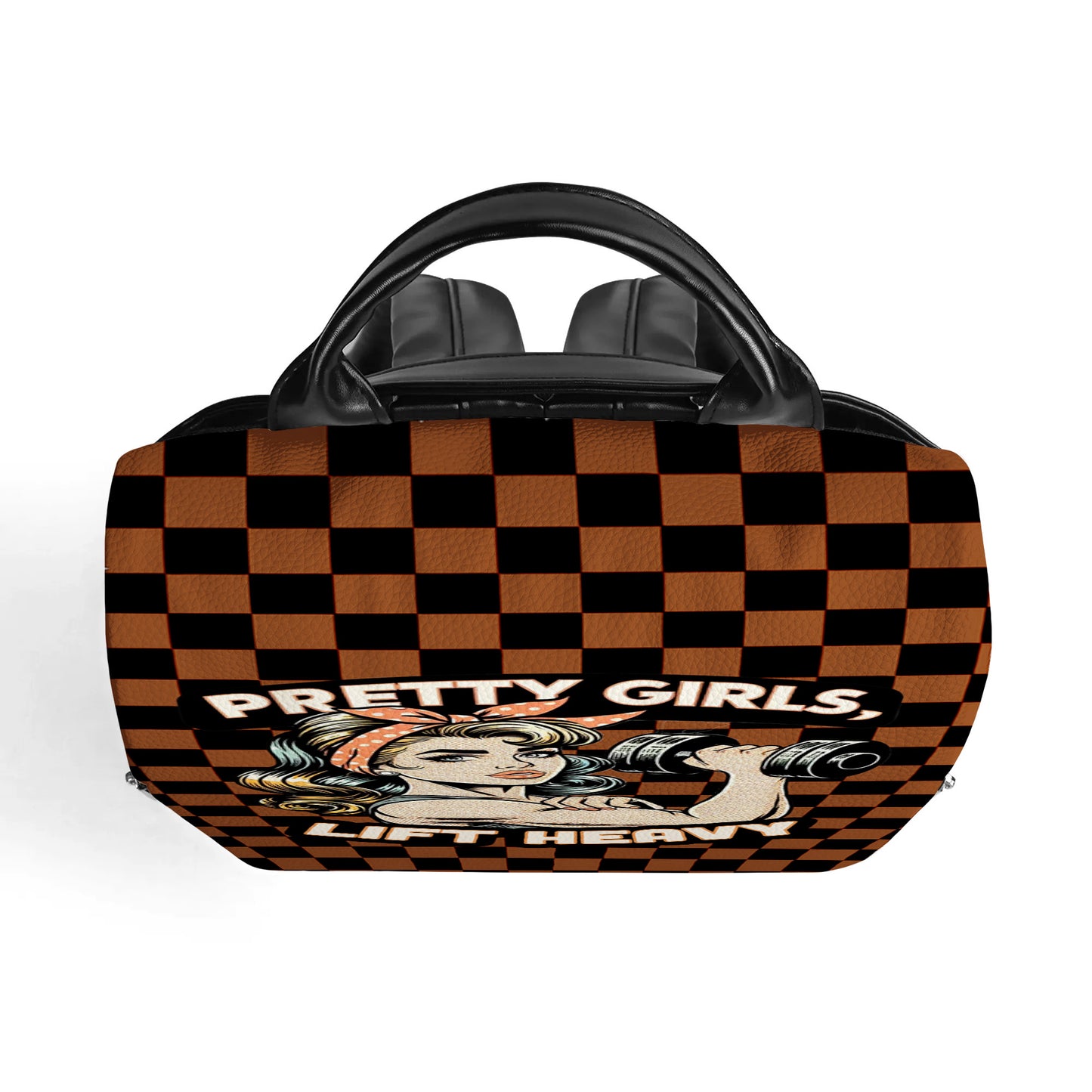 Pretty Girls Lift Heavy - Personalized Custom Leather BackPack - BP_FN05