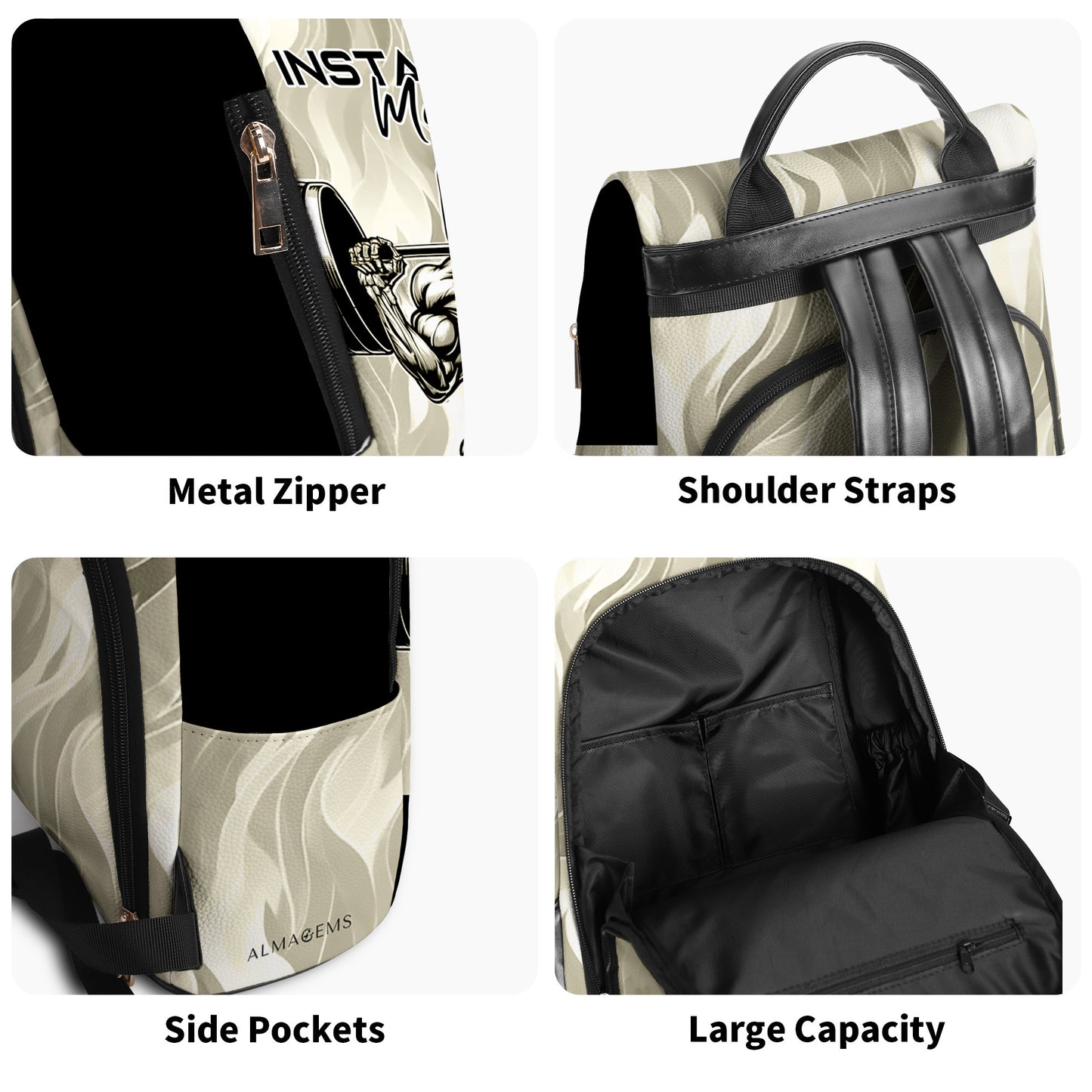 Instalando Muscle. Por favor espere - Mochila de cuero personalizada - BP_FN08