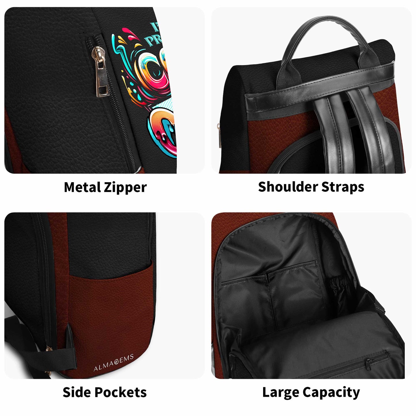 I'm Pretty Cool, But I Cry A Lot - Personalized Custom Leather BackPack - BP_FN15