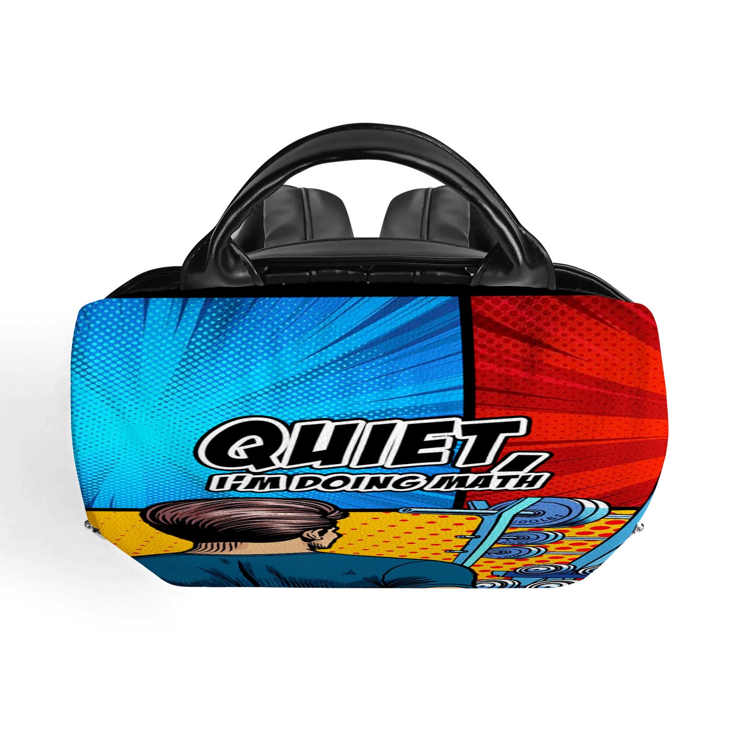 QUIET, I'm Doing Math - Personalized Custom Leather BackPack - BP_FN16