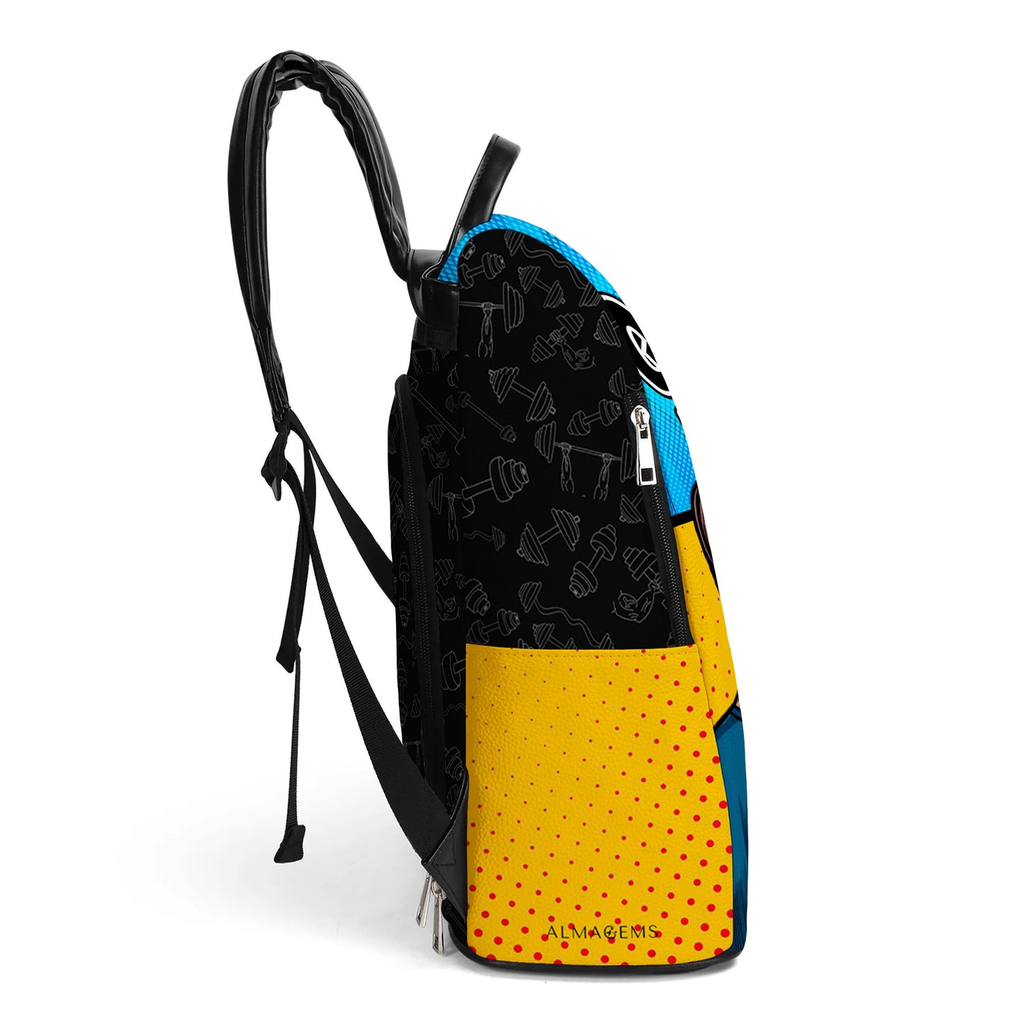 QUIET, I'm Doing Math - Personalized Custom Leather BackPack - BP_FN16