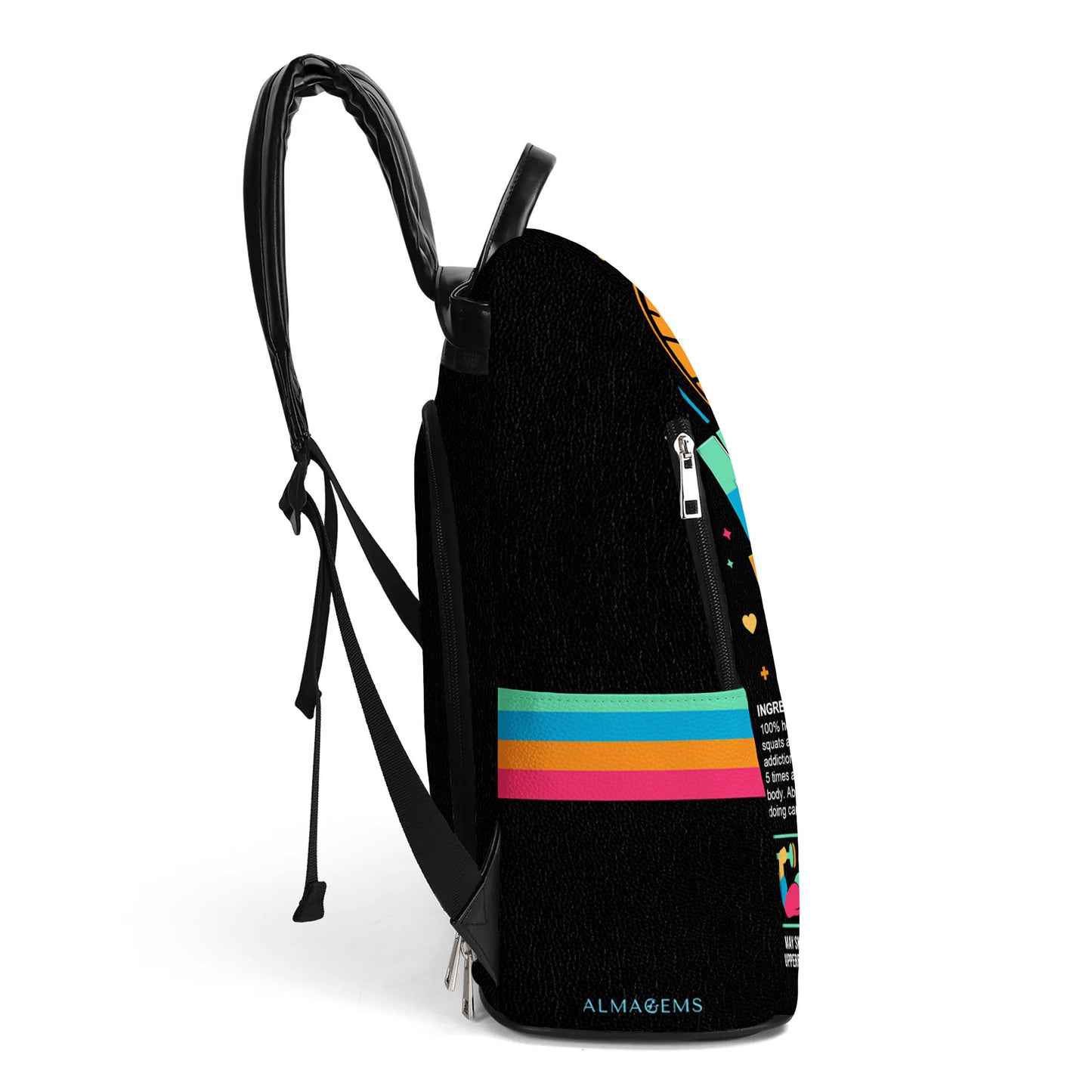 Muscle Mommy - Personalized Custom Leather BackPack - BP_FN18