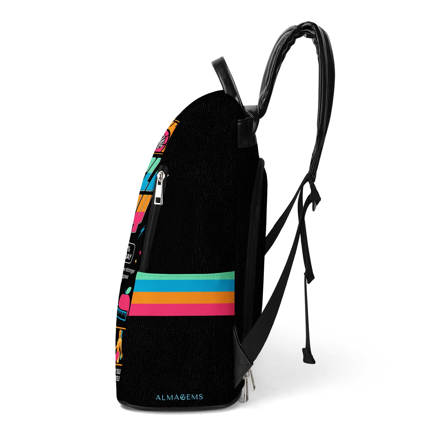 Muscle Mommy - Personalized Custom Leather BackPack - BP_FN18