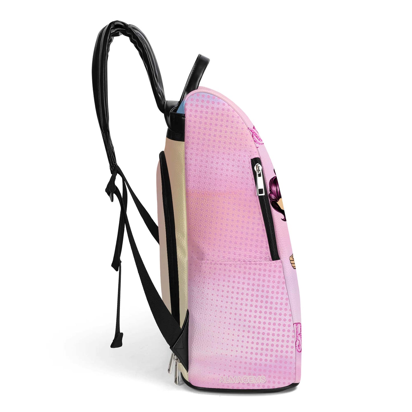 Je peux le faire avec un cœur brisé - Sac à dos en cuir personnalisé - BP_FN19