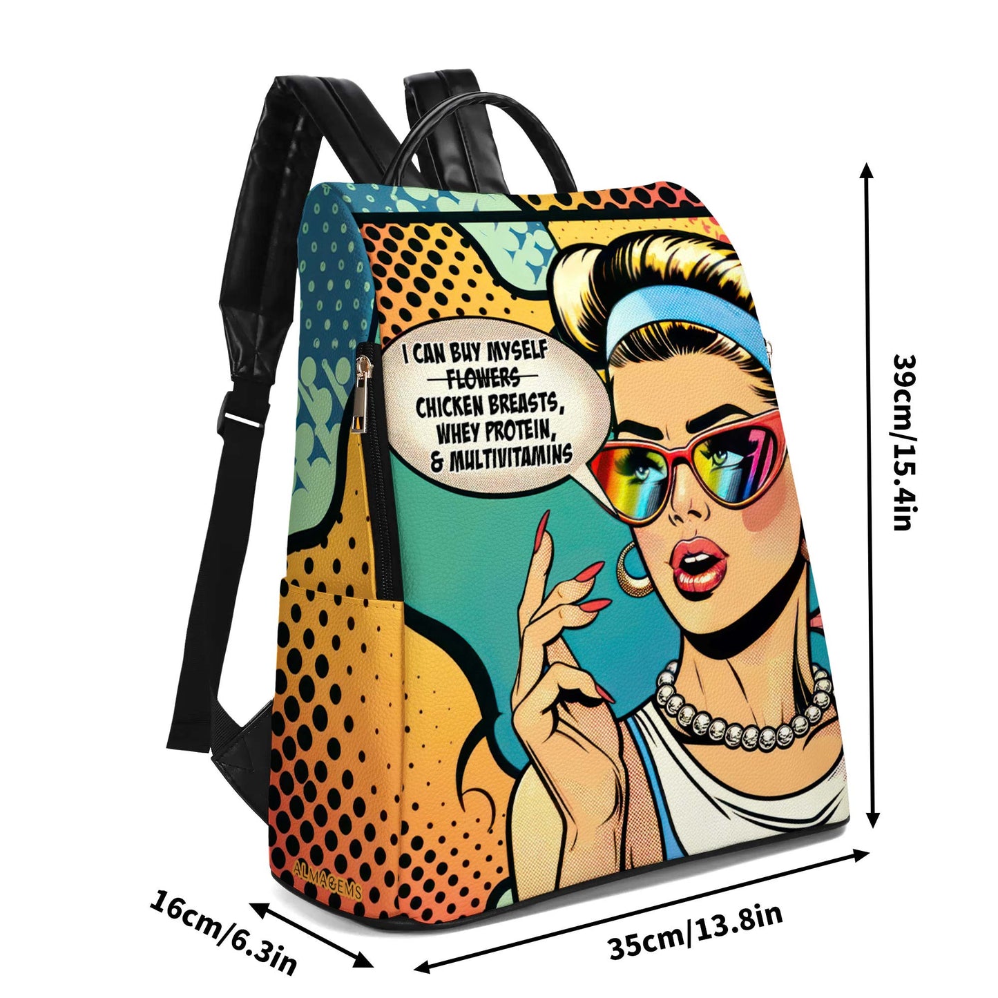 Je peux m'acheter... - Sac à dos en cuir personnalisé - BP_FN22