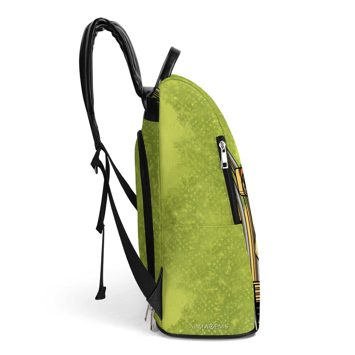 Et elle a soulevé des poids pour toujours - Sac à dos en cuir personnalisé - BP_FN23