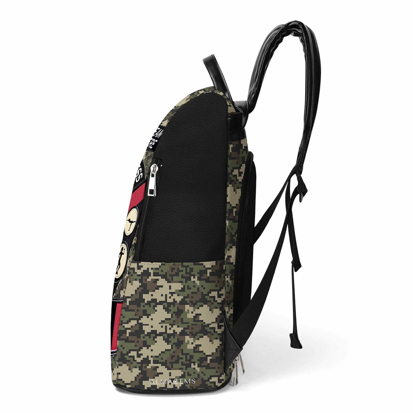 Never Mess A Girl Who Does Burpees For Fun - Personalized Custom Leather BackPack - BP_FN26