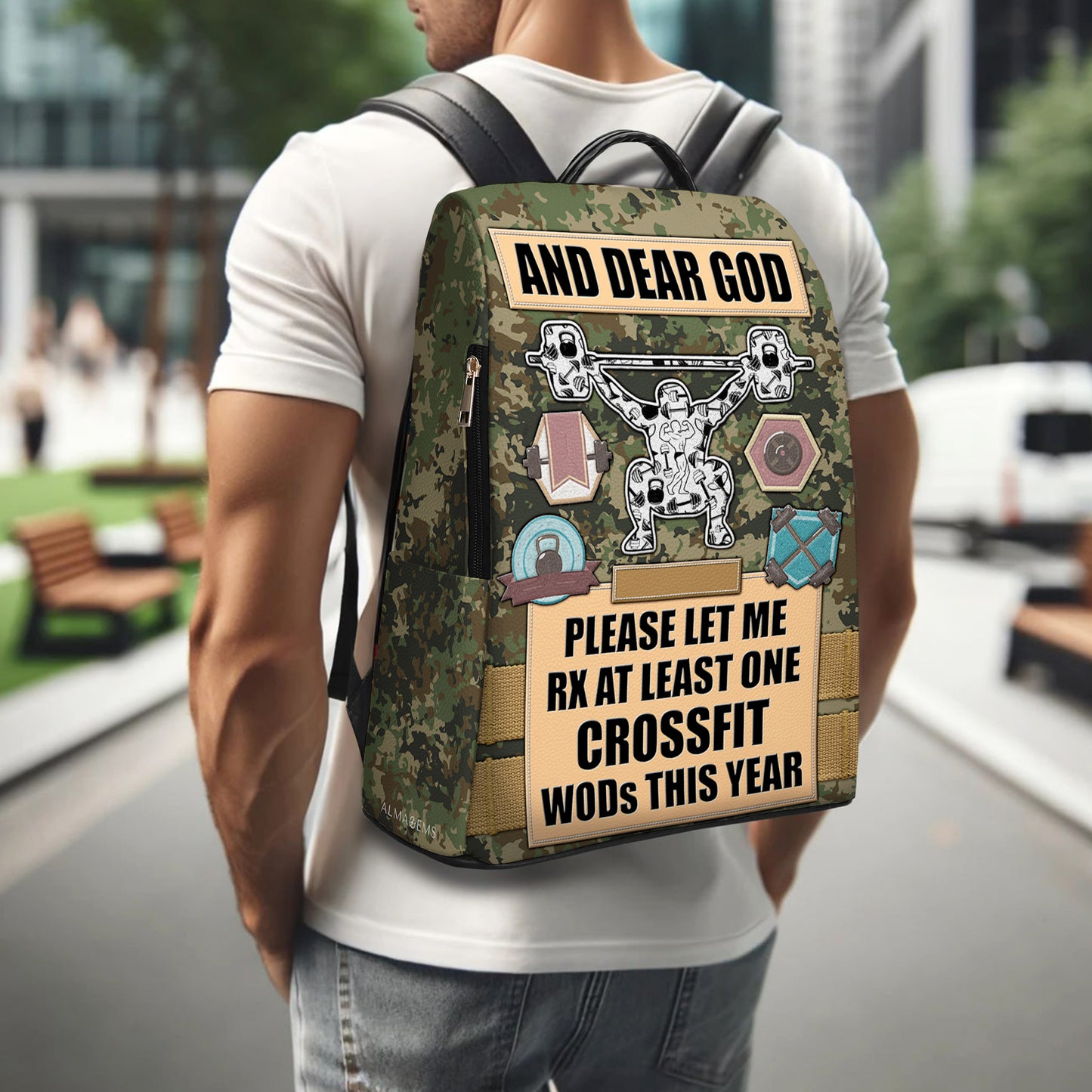 And Dear God - Personalized Custom Leather BackPack - BP_FN28
