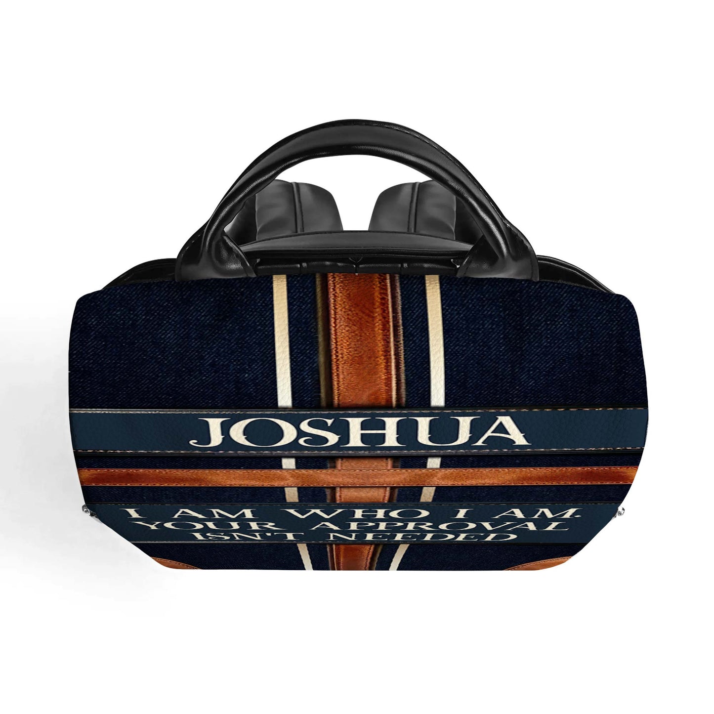 I Am Who I Am - Personalized Custom Leather BackPack - BP_K03