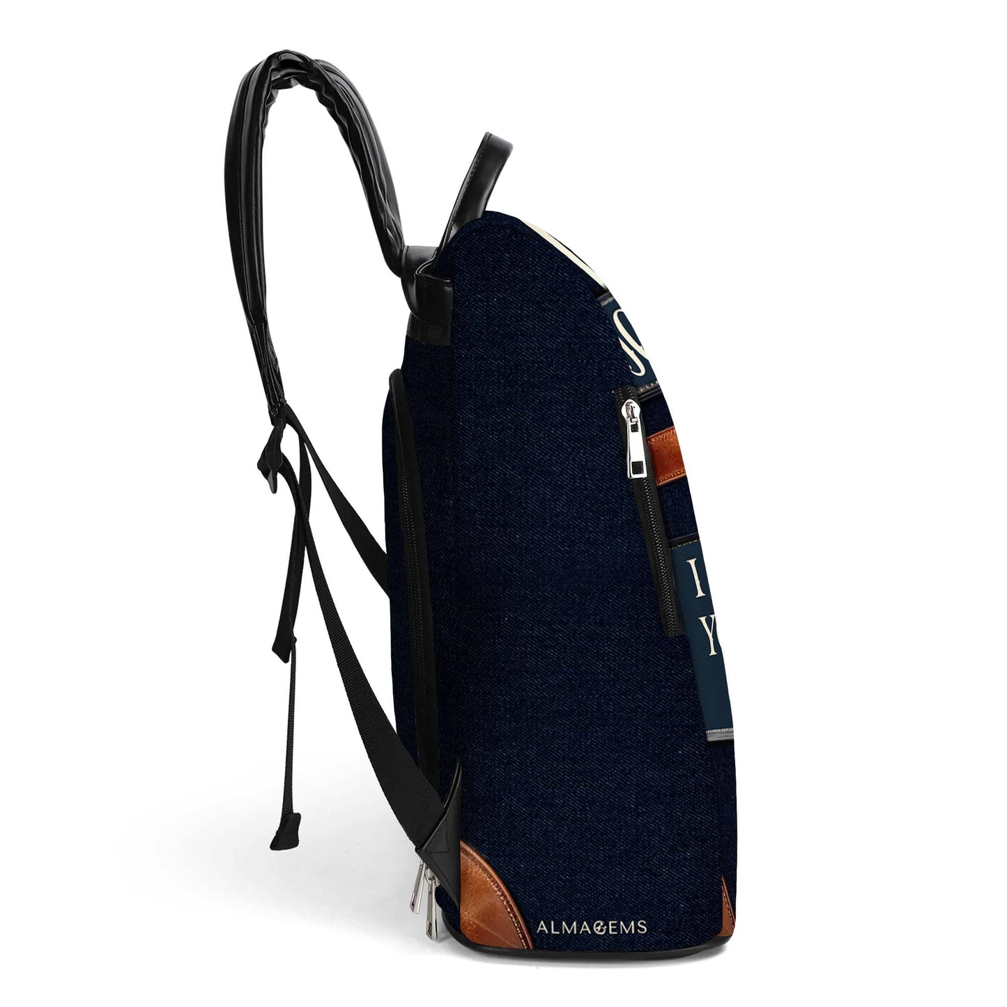 I Am Who I Am - Personalized Custom Leather BackPack - BP_K03