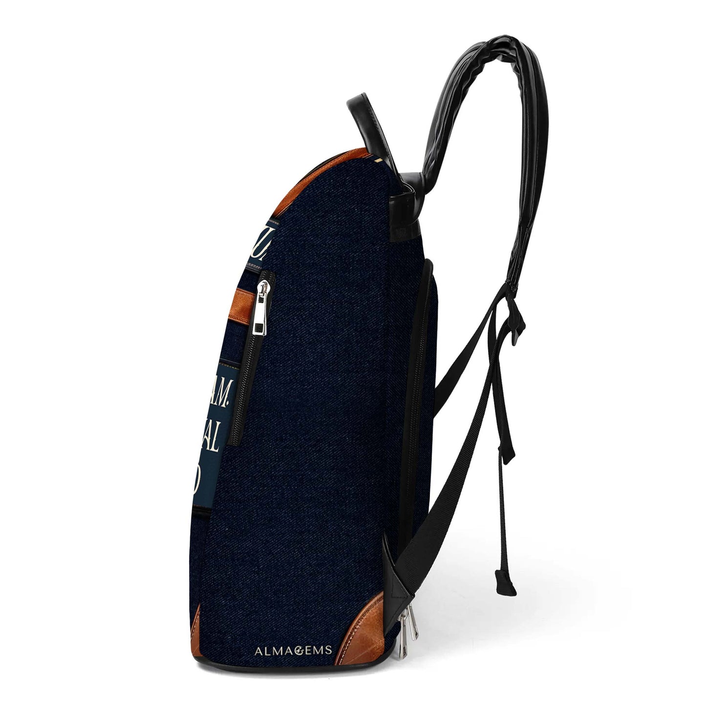 I Am Who I Am - Personalized Custom Leather BackPack - BP_K03